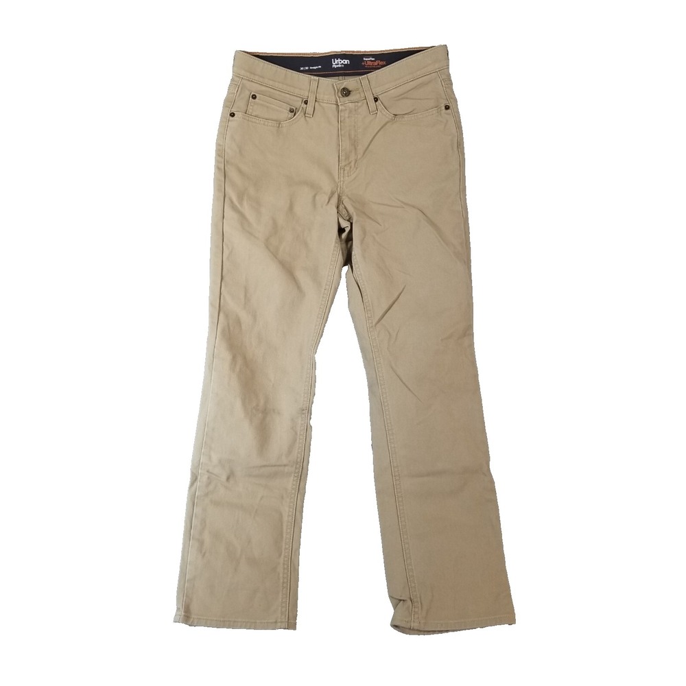 Urban pipeline jeans men's 30 x 30 slim straight brown flex stretch denim pants